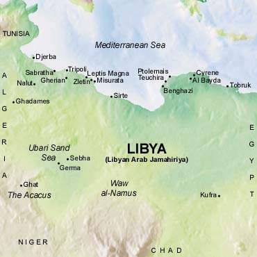 Map of Libya
